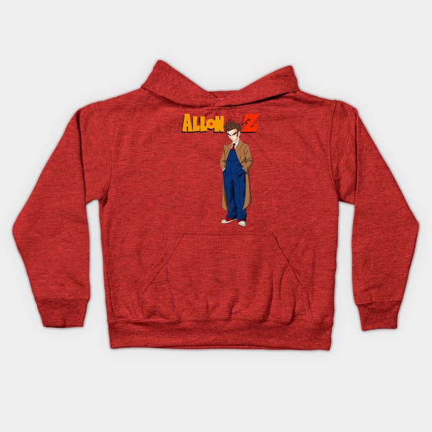 Allon-Z! - (Red) Kids Hoodie by thuansays